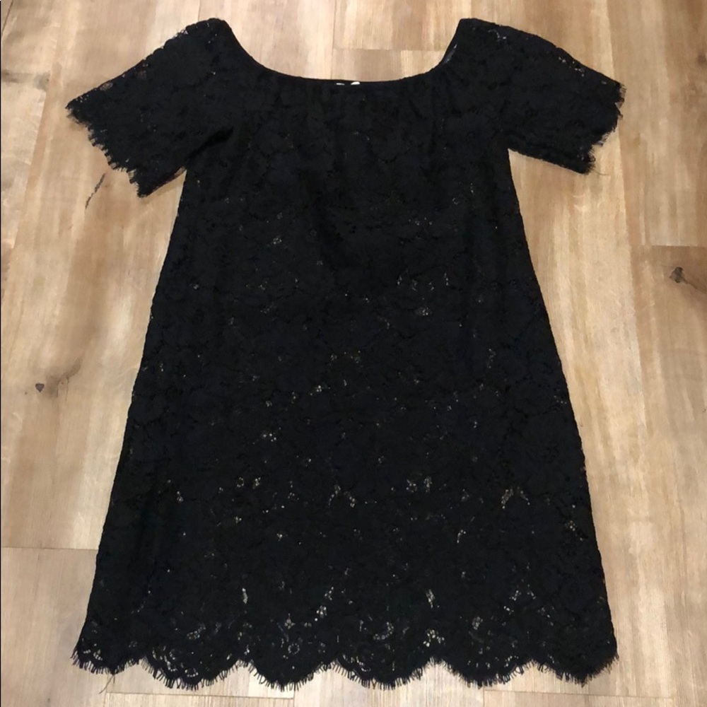 Black lace dress